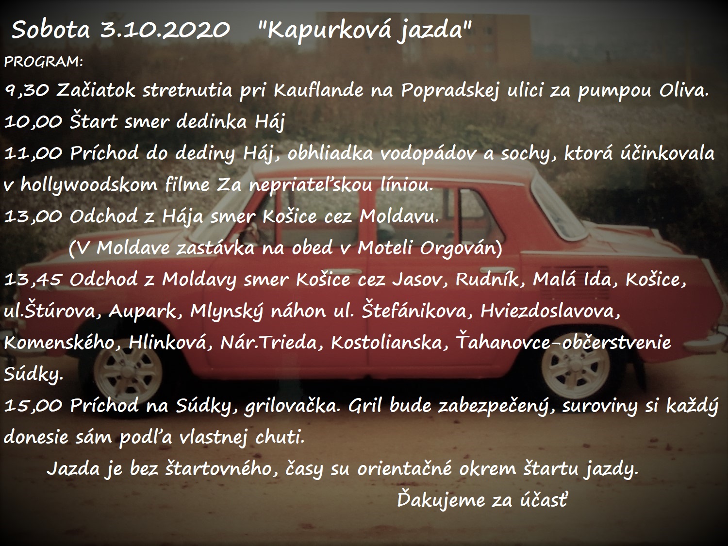 Kapurková jazda 3.10.2020